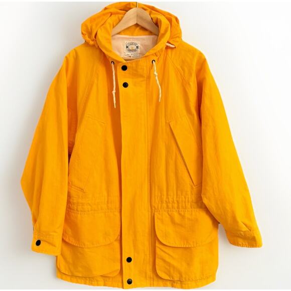 1990s Nautica Competition Yellow Sailing Jacket Men's S/P ~ Unisex Oversized